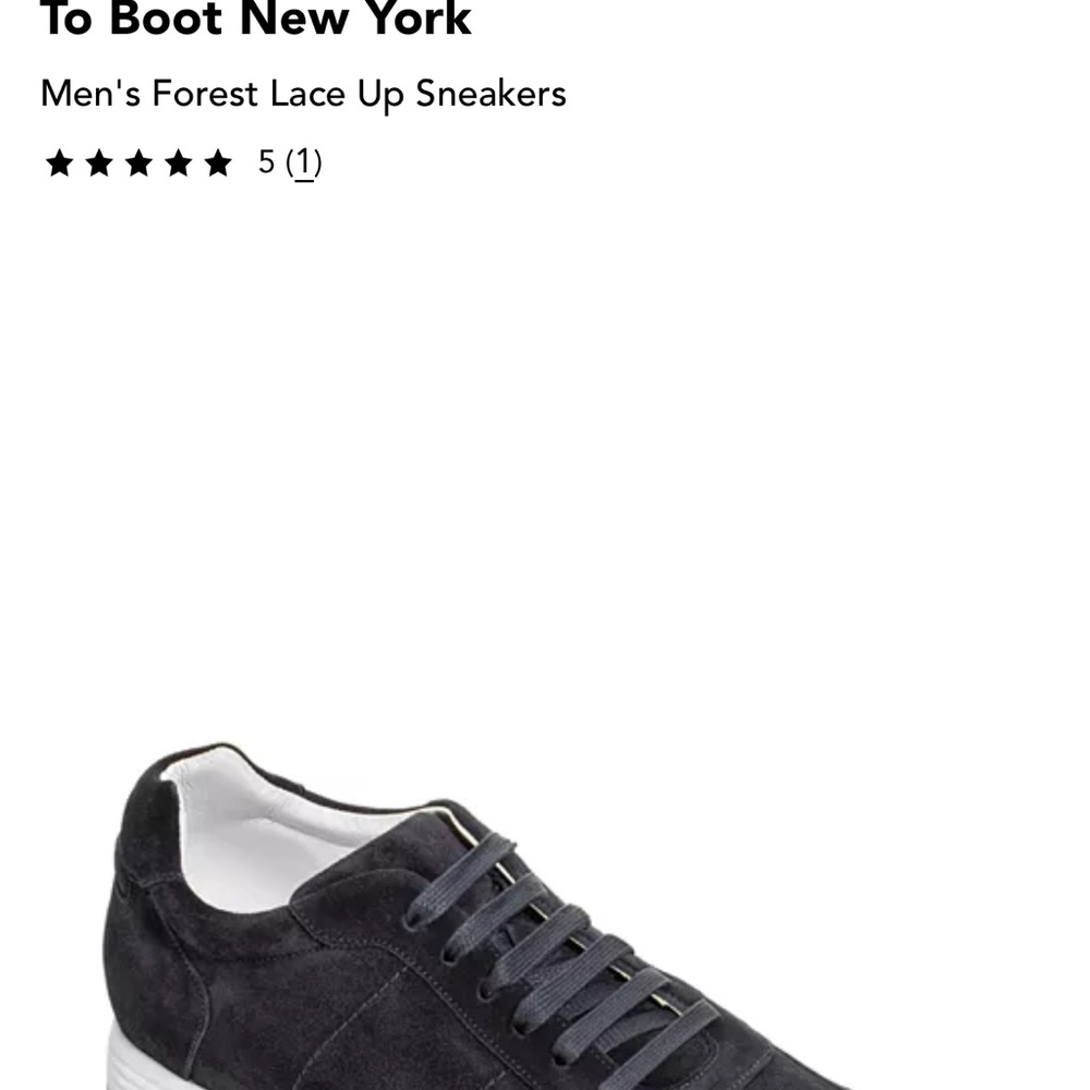 To Boot New York Men's Forest Sneakers - Dark Gray